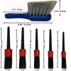 8PCs Car Wheel Brush Set with 17inch Long Soft Wheel Rim Cleaning Brush Detailing Brushes and Short Handle Tire Wash Brush