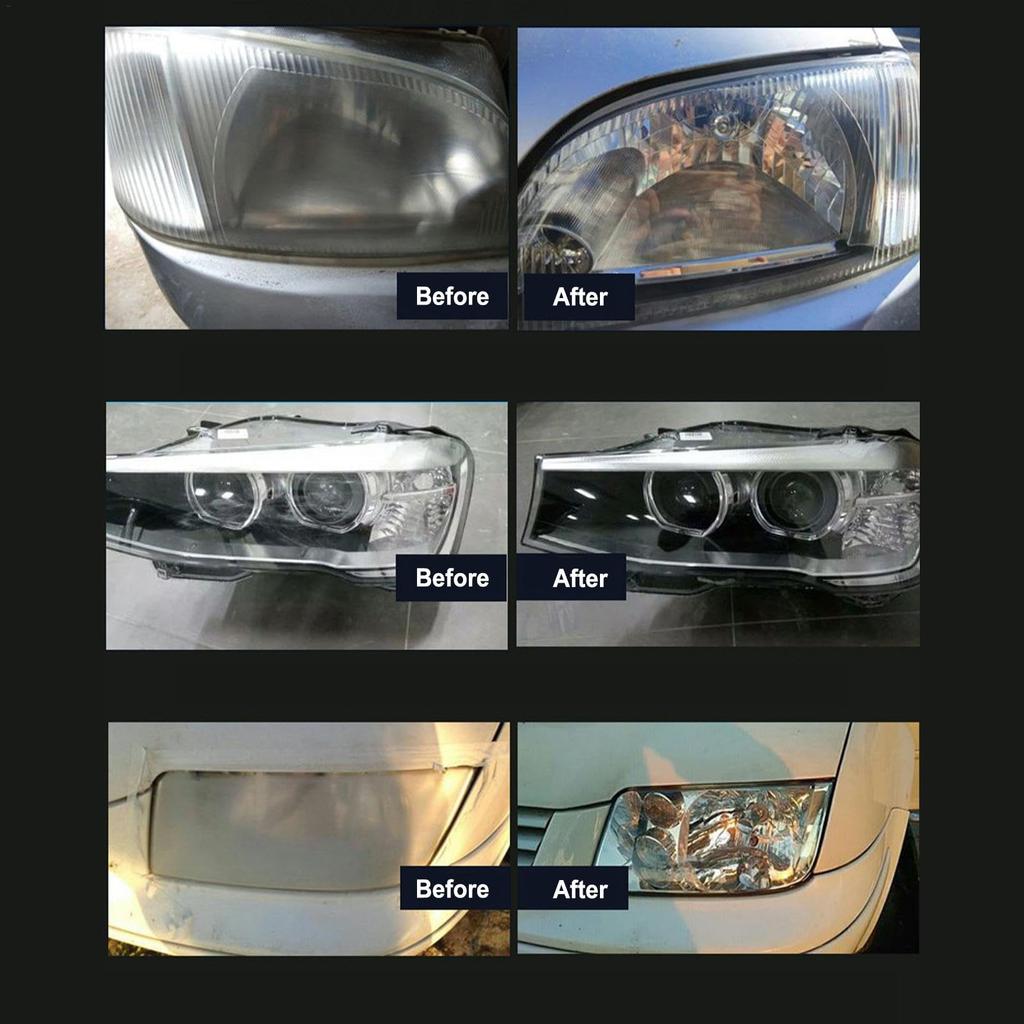 Headlight Restorer, Auto Headlight Lens Restorer, Quick Dry Headlight Polish 600ml - Car