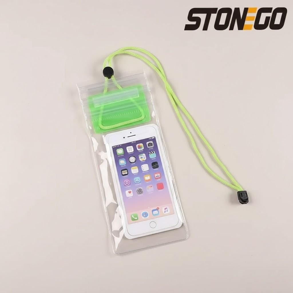Touch Screen Compatible Waterproof Swimming Mobile Phone Case Transparent Protective Cover for Smartphones