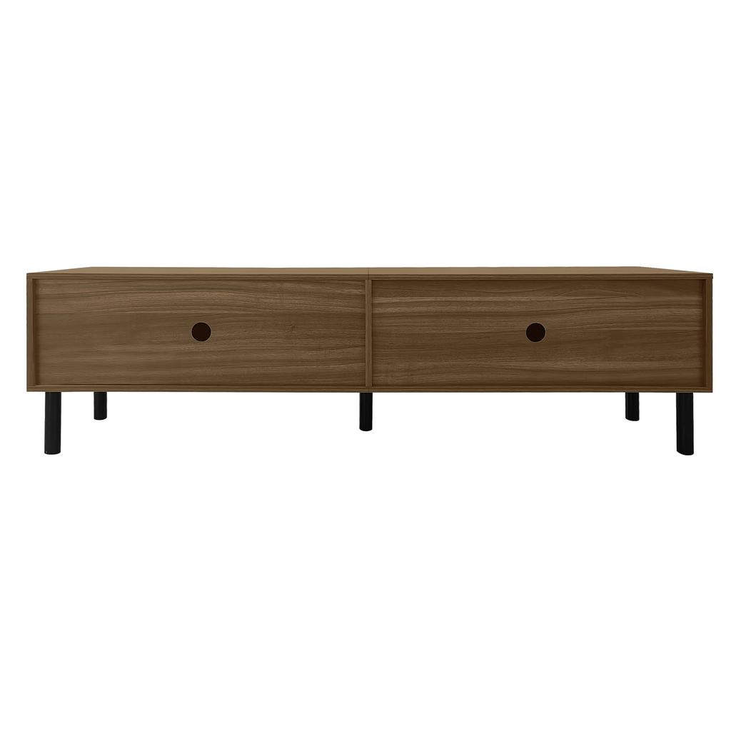 TV Cabinet, TV Stand, TV Panel and 4 Doors. Fine Texture. Available In Black or Natural Wood. Height 47 Cm / Length 170 Cm / Width 38 Cm