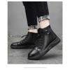 Men's Boots, High Top Casual Shoes, Casual Leather Boots