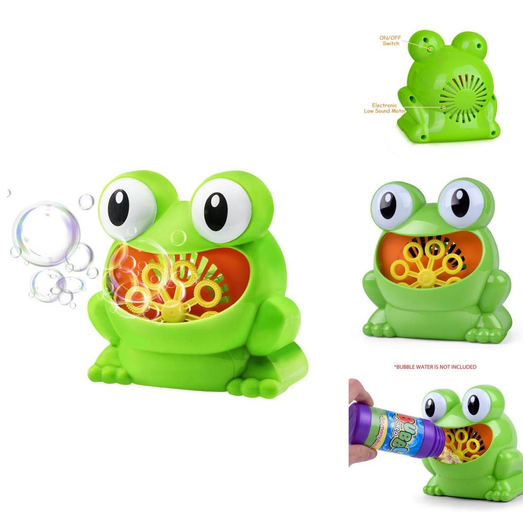 Machine à Bulles Grenouilles Géantes Avec Générateur de Bulles Automatique et Musique pour le Bain des Enfants et des Bébés