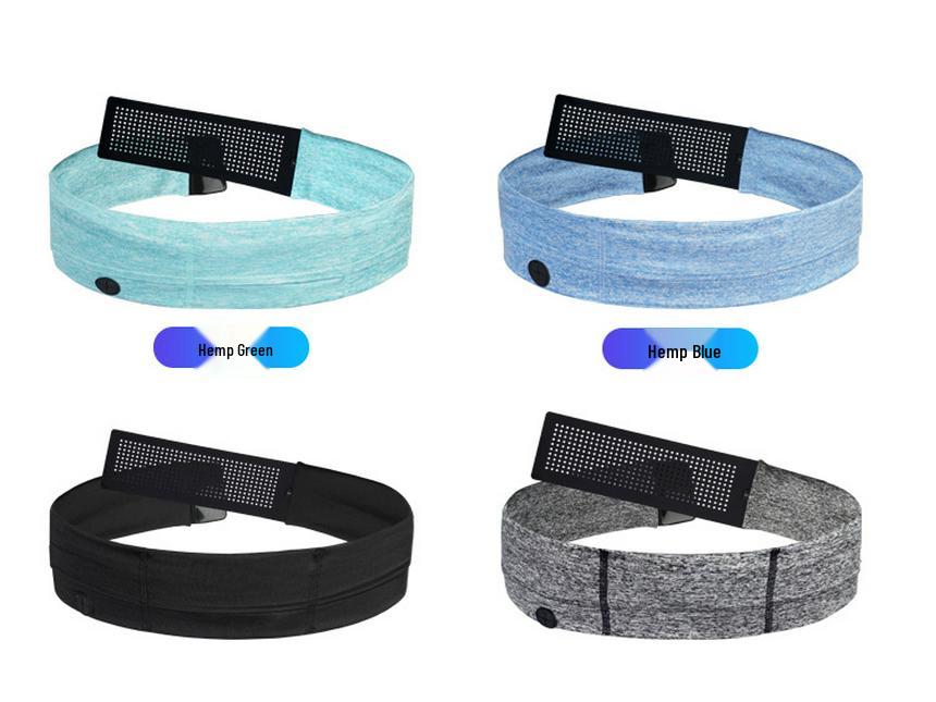 Adjustable Elastic Waist Pack with Water Bottle Holder and Phone Pocket