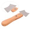 Guitar Fret Slot Cleaning File Frets Cleaning Cutter with Wood Handle Guitar Frets Scraper Wood Chip Cleaning Tool