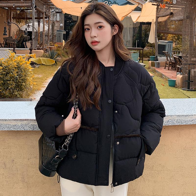 Autumn Winter Thicken Warm Parka Women Casual Solid Color Big Pocket Loose Short Jackets Outwear