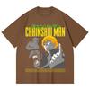 230 Gsm 100% Cotton Chainsaw Man V45 Denji Print Unisex Heavy Cotton T Shirt