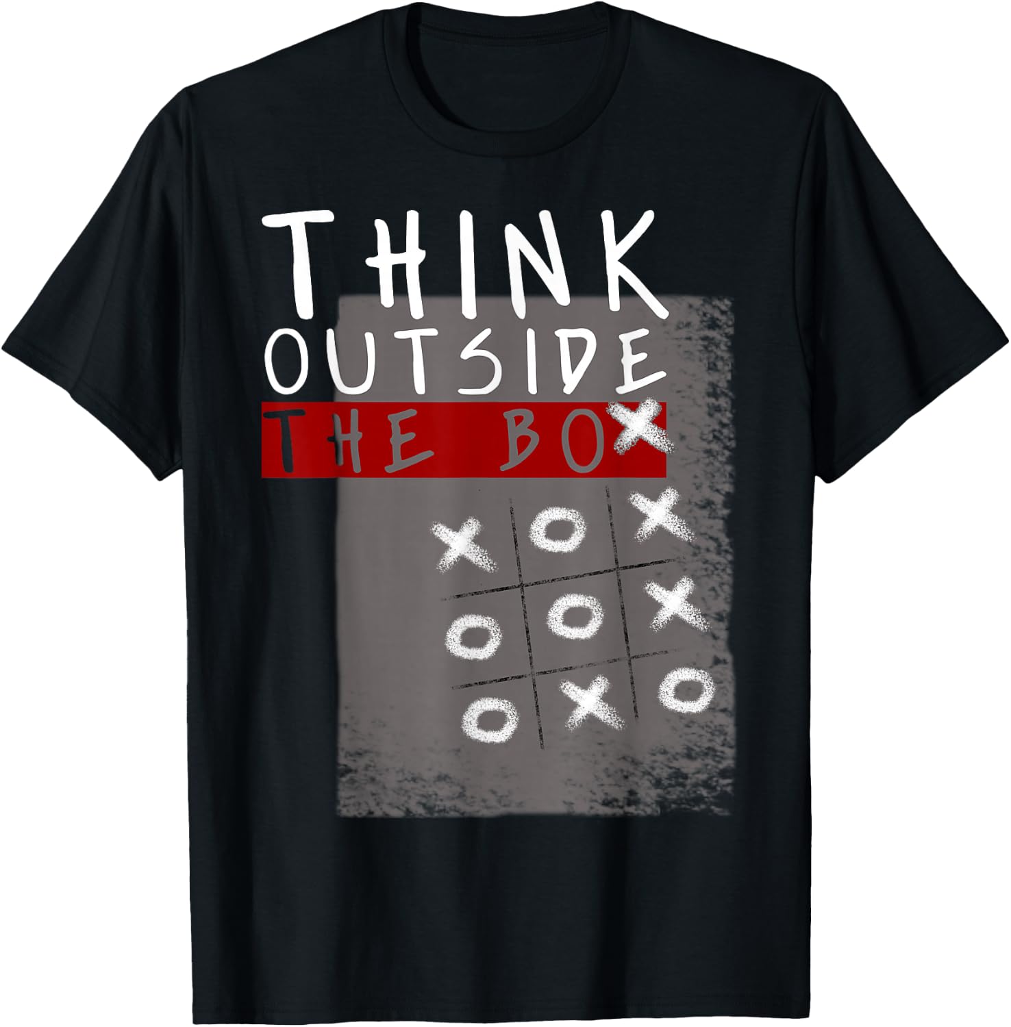 Think Outside The Box Funny Tic Tac Toe Fun T-Shirt Unisex T-Shirt XXXXL