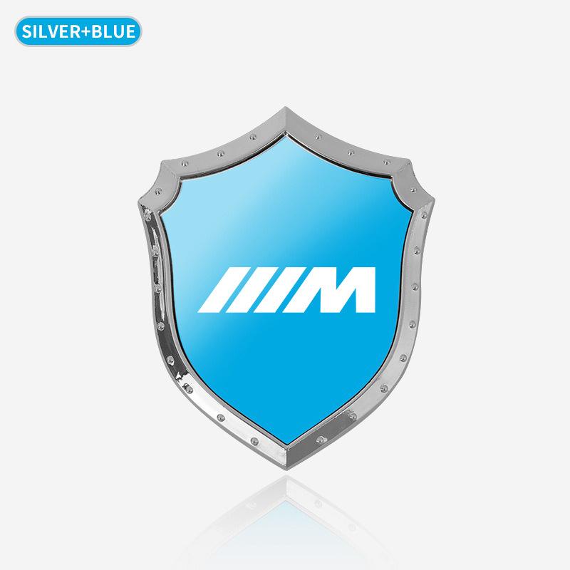 ZFAL7 3D Decal Motorcycle Sticker Stainless Steel Car Creative Styling Decoration Sticker For BMW M F10 F20 E92 E93 X1 E43 E53 E63 E84