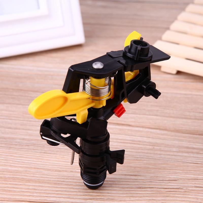1/2" 360 Rotating Sprinkler Rocker Arm Irrigation Water Spray Nozzle Adjustable Angle Lawn Nozzle