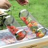 Cestello per griglia in acciaio inossidabile Gabbia per barbecue portatile Cestello per grigliatura rotante Utile cestello per griglia BBQ Accessori per griglia da esterno