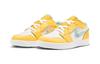 Jordan Air Jordan 1 Low Alt SE PS Canvas Breathable Low top Kids' Skateboarding Shoes Yellow White DX4387-800