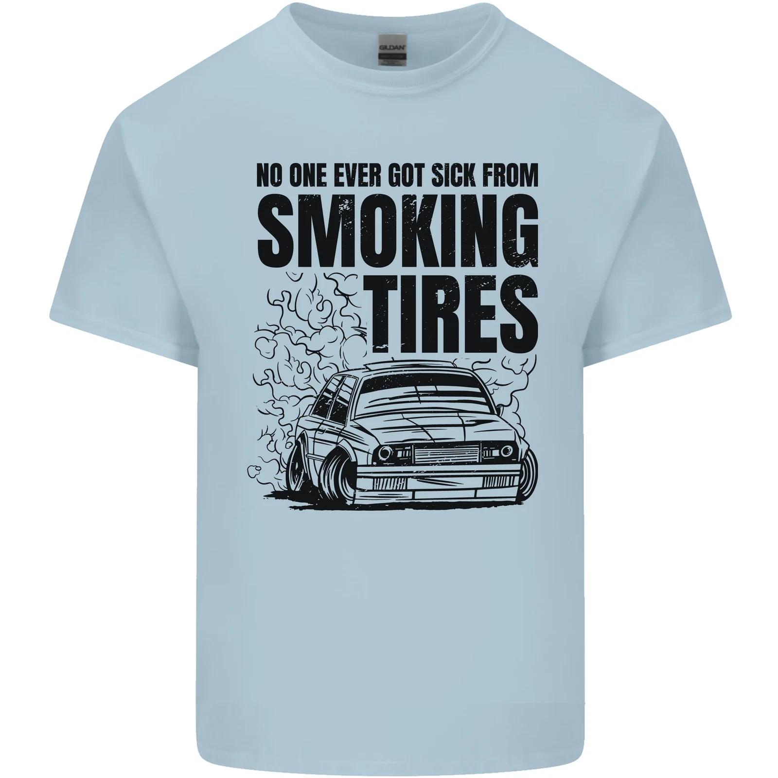 

Car Drifting Burning Tires Kids T-Shirt Childrens XL