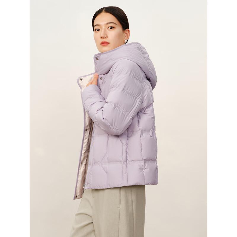 Jiu Zi Anna Coco Women's Short Hooded Goose Down Puffer Jacket