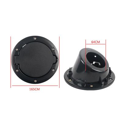 Capac capac rezervor auto mașină din aliaj de aluminiu ABS ușă combustibil capac capac rezervor negru pentru Jeep Wrangler JK JKU 2007-2018