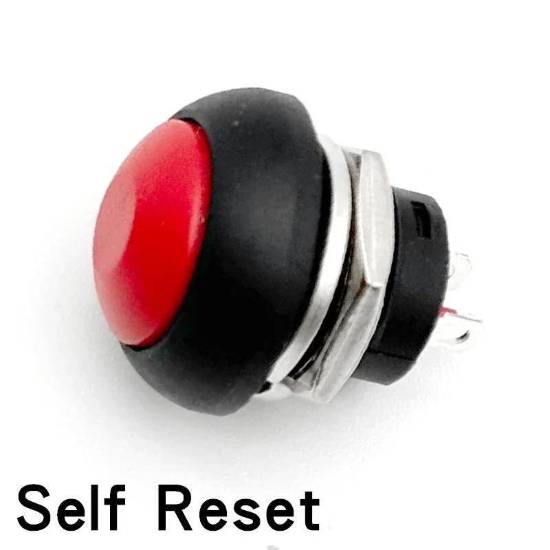 5/20/100Pcs Pbs-33B 12Mm Self-Reset On-Off Self-Locking Push Button Switch 2Pin Mini Momentary Round Switch
