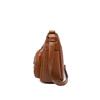 Dameveske i mykt skinn Mammaveske Flere rom Flere glidelåser Stor kapasitet Skulderveske Crossbody-veske
