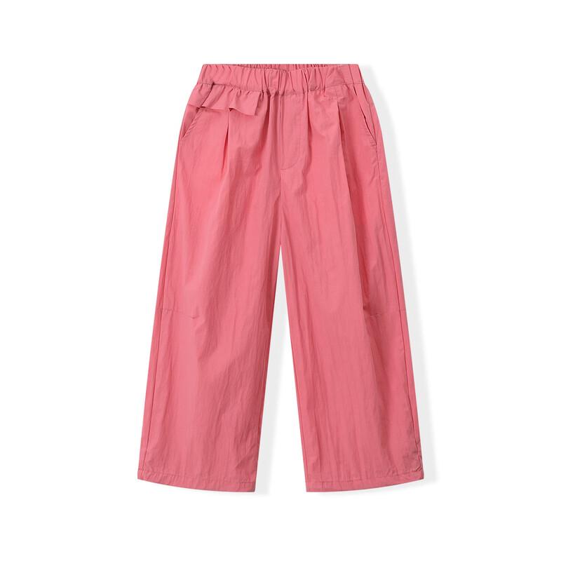 Girls' Summer Candy Color Straight-Leg Casual Pants