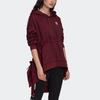 Adidas Originals Fashion Comfortable Hooded Long Sleeve Striped Sweatshirt Women Hoodies Dark-Purple FT9889