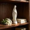 Gebetsraum-Ornament Betende Jungfrau Maria Statue Minimalistische Gesegnete Skulptur Spirituelle Büro-Schreibtisch-Dekoration Religiöse Figur für Hausaltar Schreibtisch