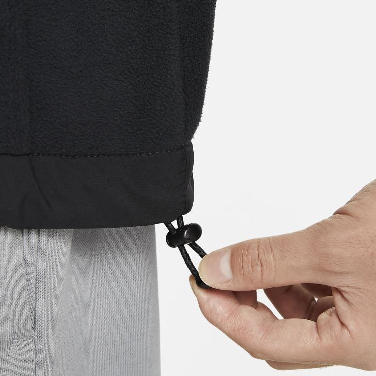 Nike Club Fleece Kangaroo Pocket Contrast Hoodie with Printed Logo Men Hoodie Black DQ4897-010