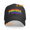 Personalisierte Gay Pride Baseballkappe Outdoor Herren Damen Verstellbar Regenbogen LGBT Papa Hut Herbst