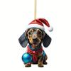 Playful Christmas Acrylic Dog Decoration Ideal For Unique Car Ornament Ideas Gift