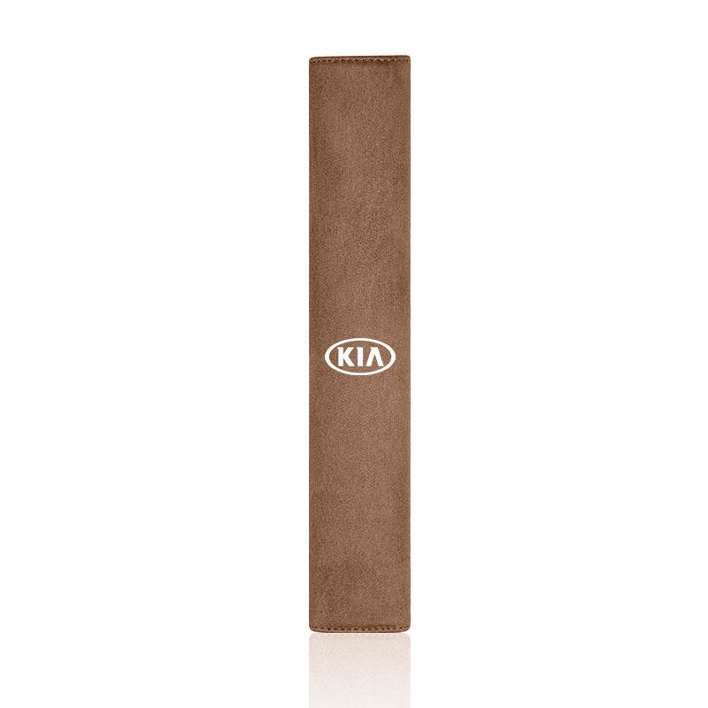 1Pcs Suede Car Seat Belt Cover Shoulder Protection Pad For KIA Sportage Niro K5 EV6 Stinger Forte Ceed RIO Proceed Soul Cadenza