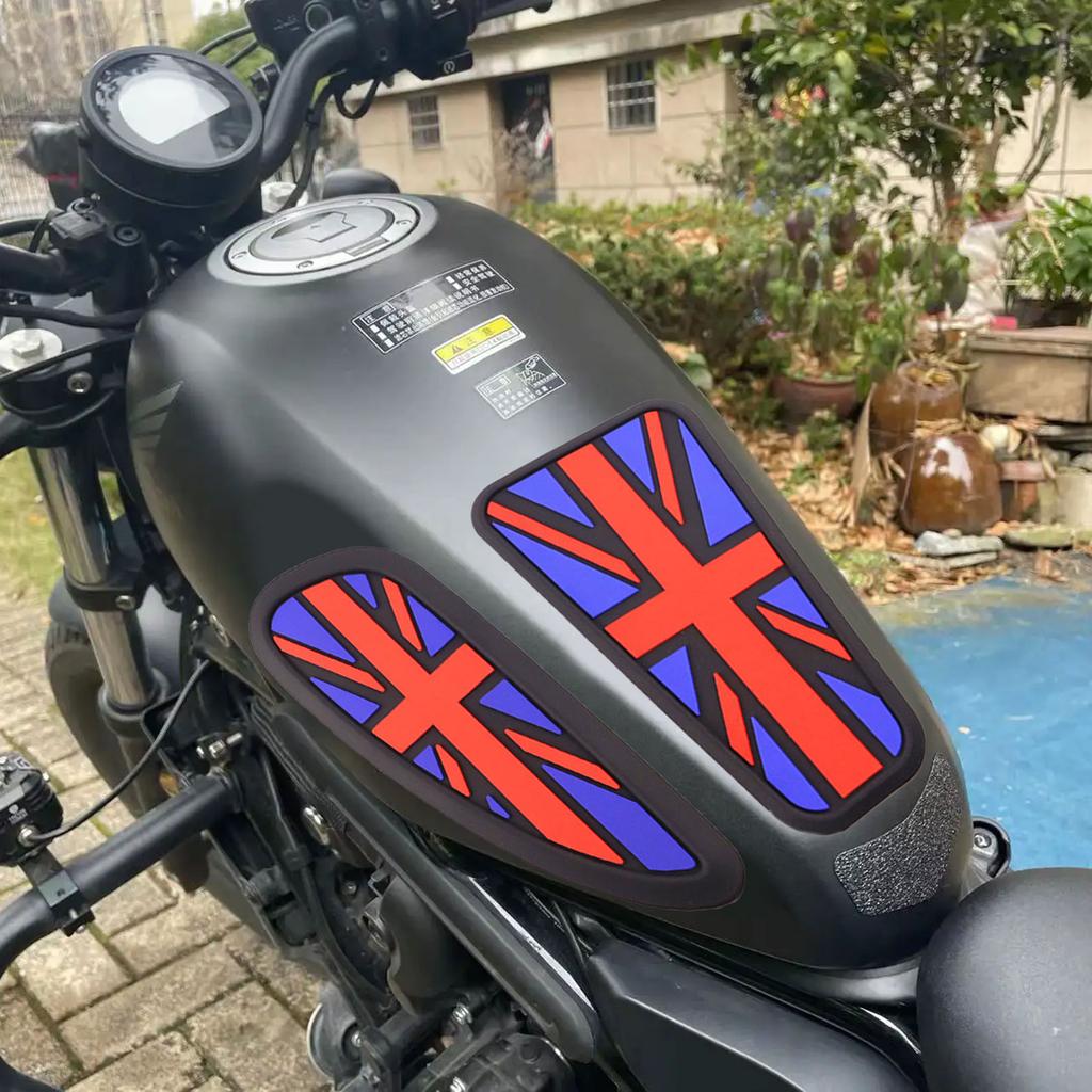 Motorrad Anti-Rutsch Knie Tank Pad Griff Aufkleber Klebstoff Kraftstofftank Schützer Pad Retro Gas Kraftstofftank Aufkleber