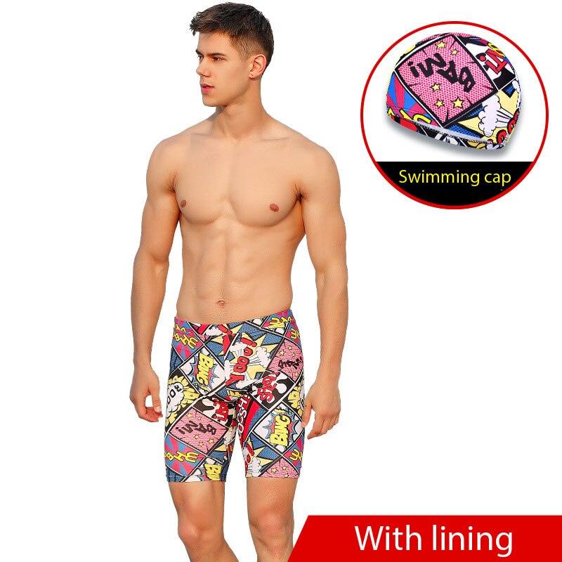 

Мужские плавки с принтом Maillot de bain, быстросохнущие купальники, пляжные шорты, дышащие шорты для плавания, купальник, костюм для серфинга XXL