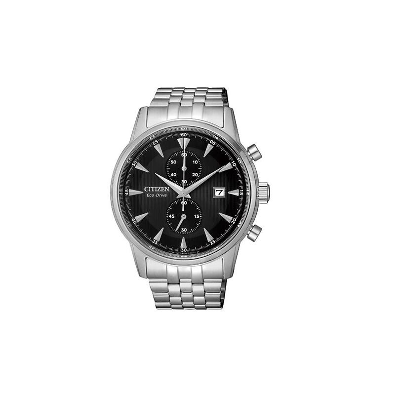 

CITIZEN Eco-Drive Series Business Casual Eco-Drive Fashion Multi-Function Watch Solar Quartz Steel Strap 43mm Men s Watch Black Dial CA7001-87E чорний