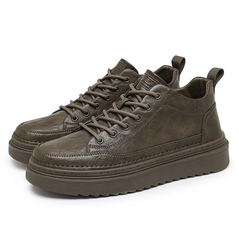 

Мужские туфли с круглым носком, удобный минималистичный дизайн, молодежные, для отдыха, модные, для вечеринок, повседневные, для офиса, черные туфли 44 коричневый