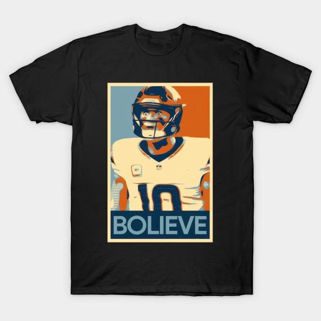 

Чоловіча чорна футболка з принтом Постер Bo Nix Bolieve Denver Broncos НФЛ Футбол Обговорення Надія Папір для термопереносу без вирізання Принт Бавовняна футболка 4XL