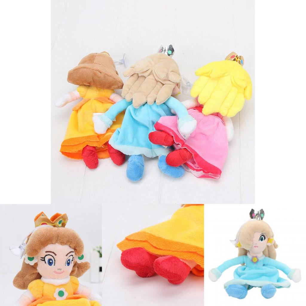 Adorable New Super Mario Bros. Princess Peach Daisy Rosalina Plush Doll Stuffed Toy 8 Inch