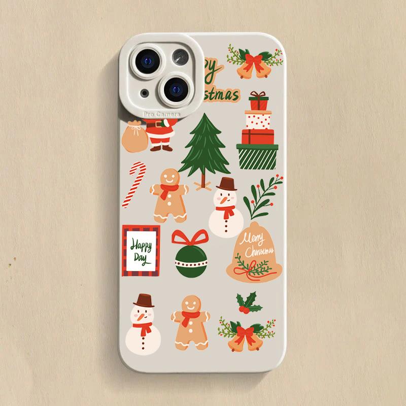 Case For Xiaomi Mi 14 13 12T 13T 11T Pro 11 Lite 5G NE Poco F6 F5 X5 M6 Pro Luxury Cartoon Christmas Shockproof Soft Phone Cover