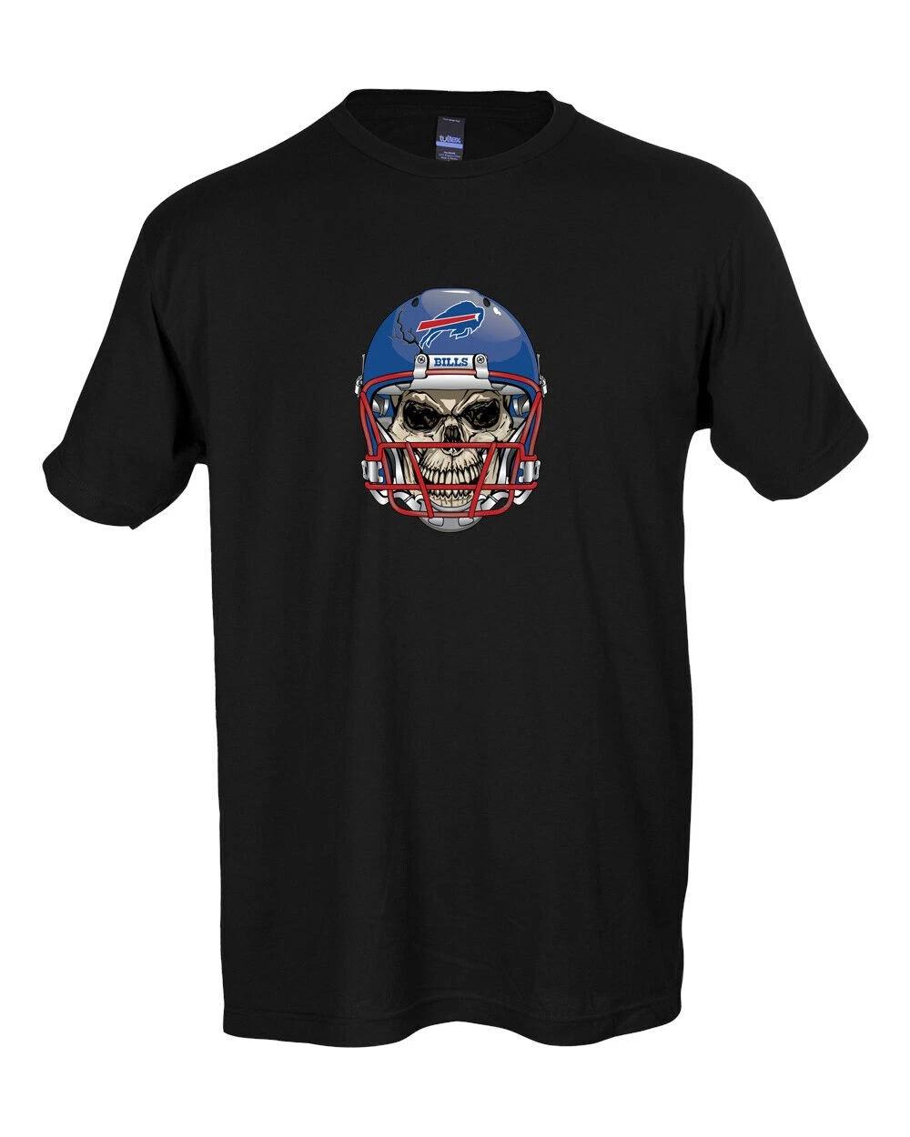 Buffalo Bills Skull HelmeT-Shirt 6 Sizes!! S-5XL 2XL