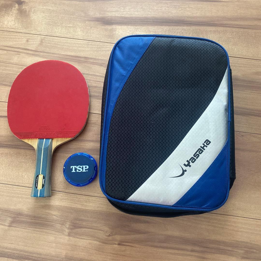 Used Yasaka table tennis racket with case