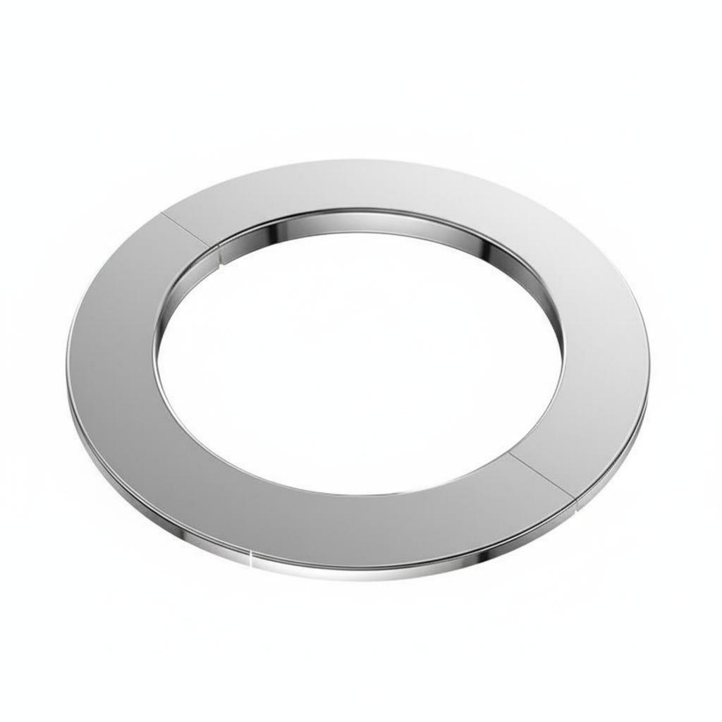 Split Escutcheon Plate Easy Installation Stainless Steel Escutcheon Plate Peel-and-Stick Pipe Collar Long-Lasting for Kitchen