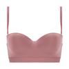 AMOSTYLE Strapless Bra Signature Smooth M020 D65 Size Half-Cup (Removable Straps) (Pink)