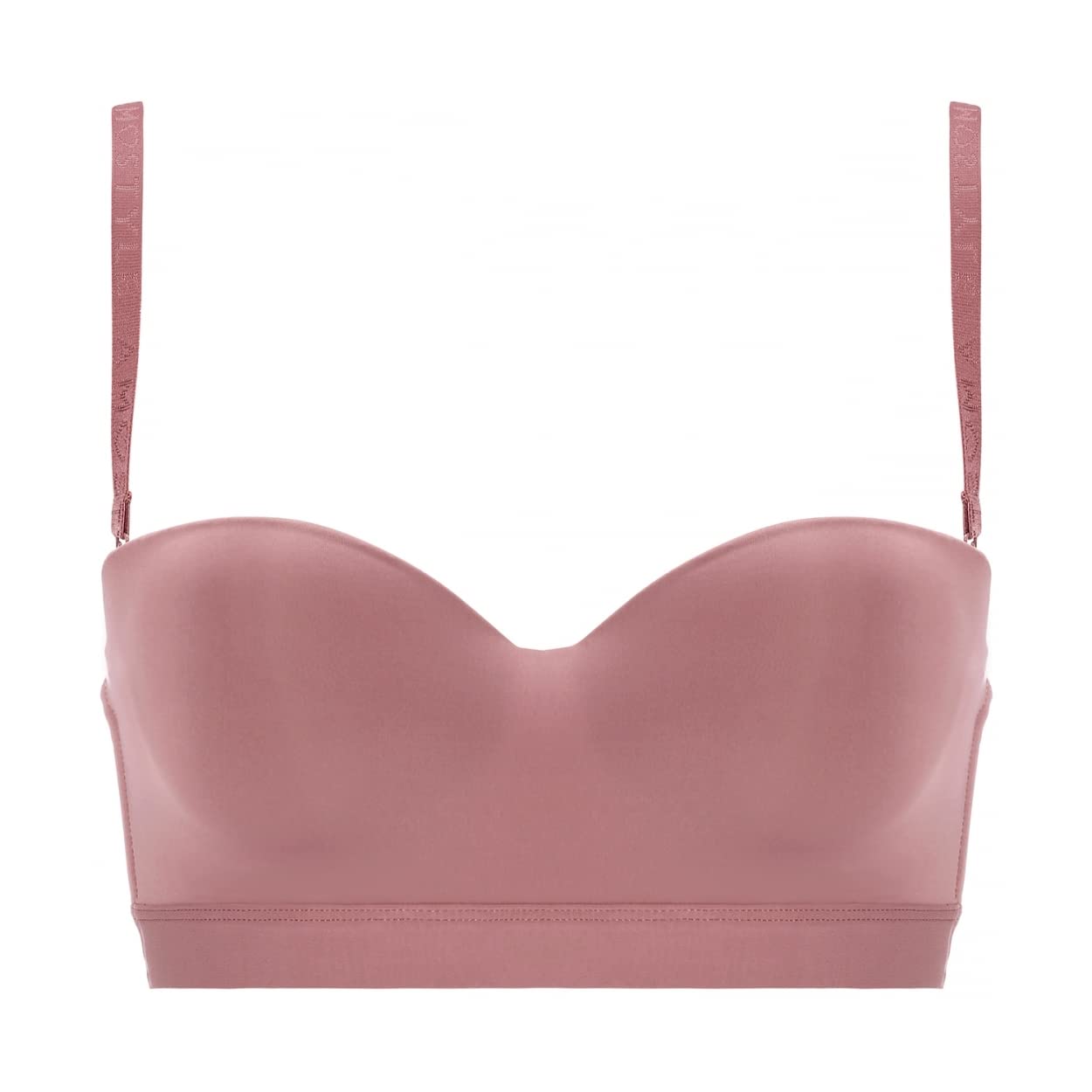 

AMOSTYLE Бесшовный бюстгальтер без бретелей Signature Smooth M020 D65 Размер Чашка наполовину (Съемные бретели) (розовый)