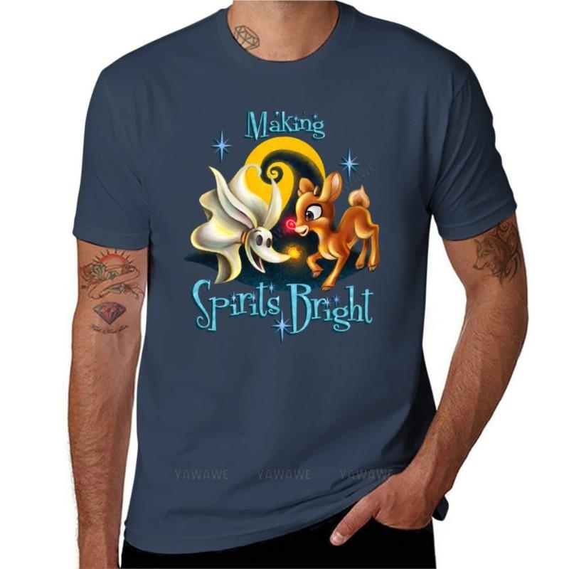 Making Spirits Bright TShirt Tshirt short black t shirts crew neck t shirt cute clothes mens long sleeve t shirts S