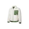 Puma Reversible Fleece And Corduroy Jacket With Embroidered Logo Men Outerwear Green 534751-67