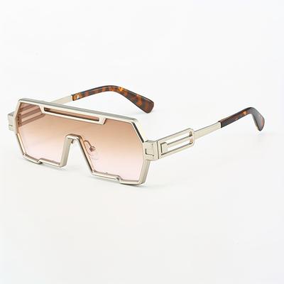 New Fashionable Women Brand Designer Luxury Sunglasses Integrated Split Lens Rectangular Sunglasses Women'S Retro Uv400 Glasses