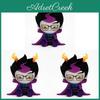 Homestuck Eridan Plush Toy With Short Pile Fabric For Collectors And Fans