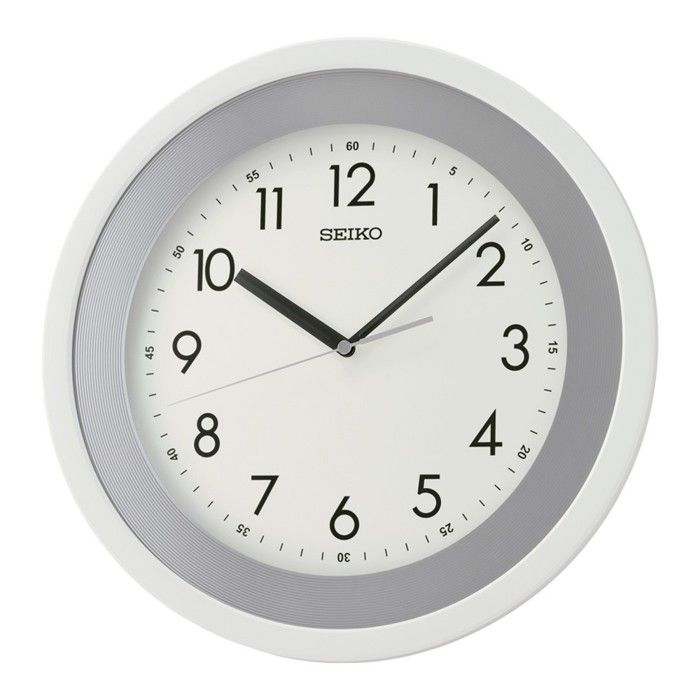Horloge murale - SEIKO - QXA812W - Plastique blanc - 36 cm - Quartz japonais