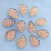 20pcs 11.5*17mm Natural Ore Style Flat Back Resin Rhinestones Cabochons For Bracelet Earrings Accessories -HA77