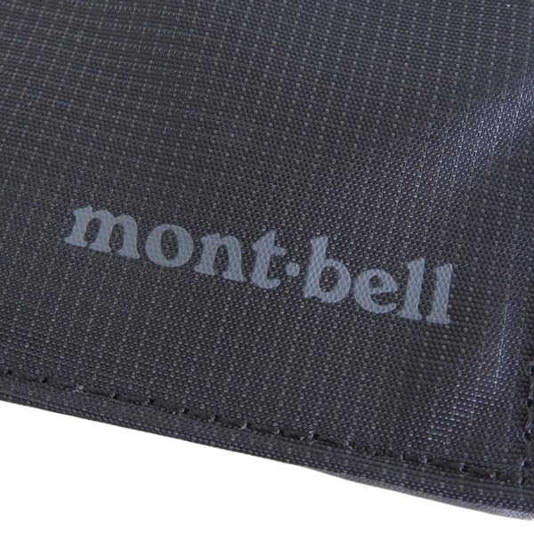Compact Nylon Flat Wallet Designed To Prevent Cards from Bending [Montbell] Men's Bi-fold Wallet, 1133371, (Black (BK))