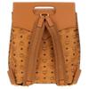 MCM Visetos Leder-Klappenrucksack mit goldener Hardware & V-förmigem Detail für den täglichen Gebrauch & Reisen