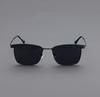 Rectangular Polarized Sunglasses for Men and Women UV Protection Lightweight Metal Frame Classic Design Eyewear for Outdoor Use