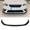 Front Bumper Lip Spoiler 3 Section Aerodynamics Bumper Lip Chin Diffuser Guard Replacement For Seat   MK5 Standard FR