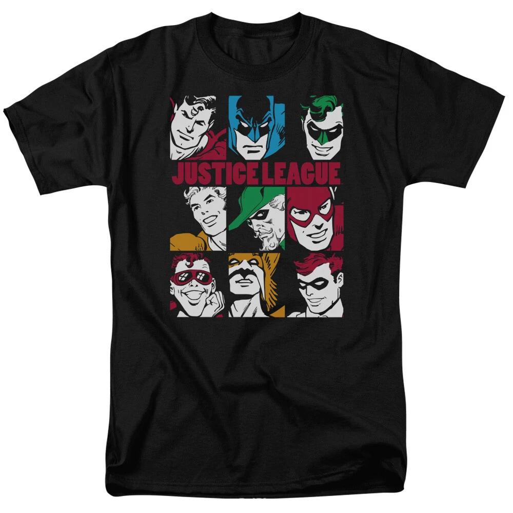 

Justice League Of America 9 Blocks Of Justice T-Shirt - Regular or Tank-to 6X L